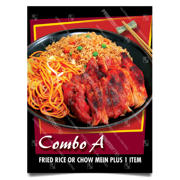 CF-001 Chinese Food 2 Item Combo Poster